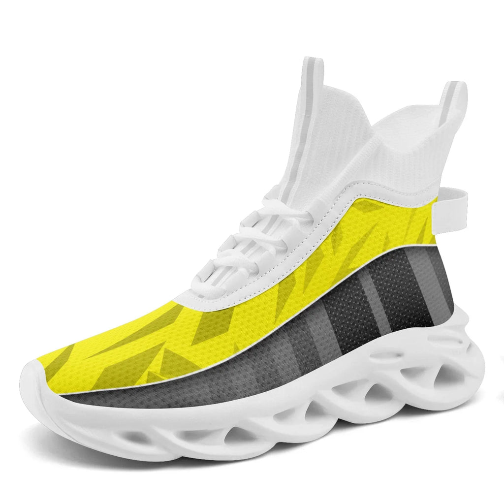 Custom Gray Yellow Maxsoul Shoes Personalized Sneaker FN029A-D020158-9 - Coolcustomize
