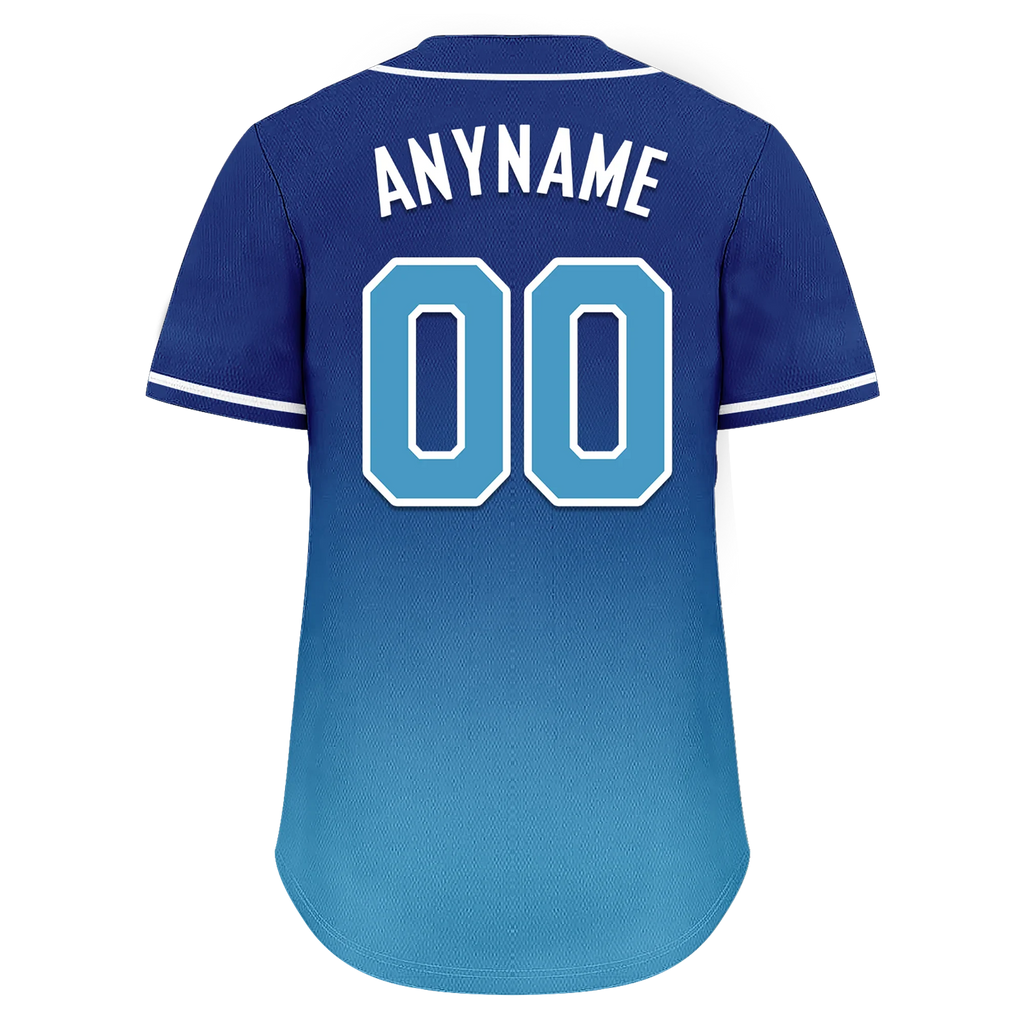 Custom Blue Fade Fashion Personalized Authentic Baseball Jersey BSBJ01-D0a70fd - Coolcustomize
