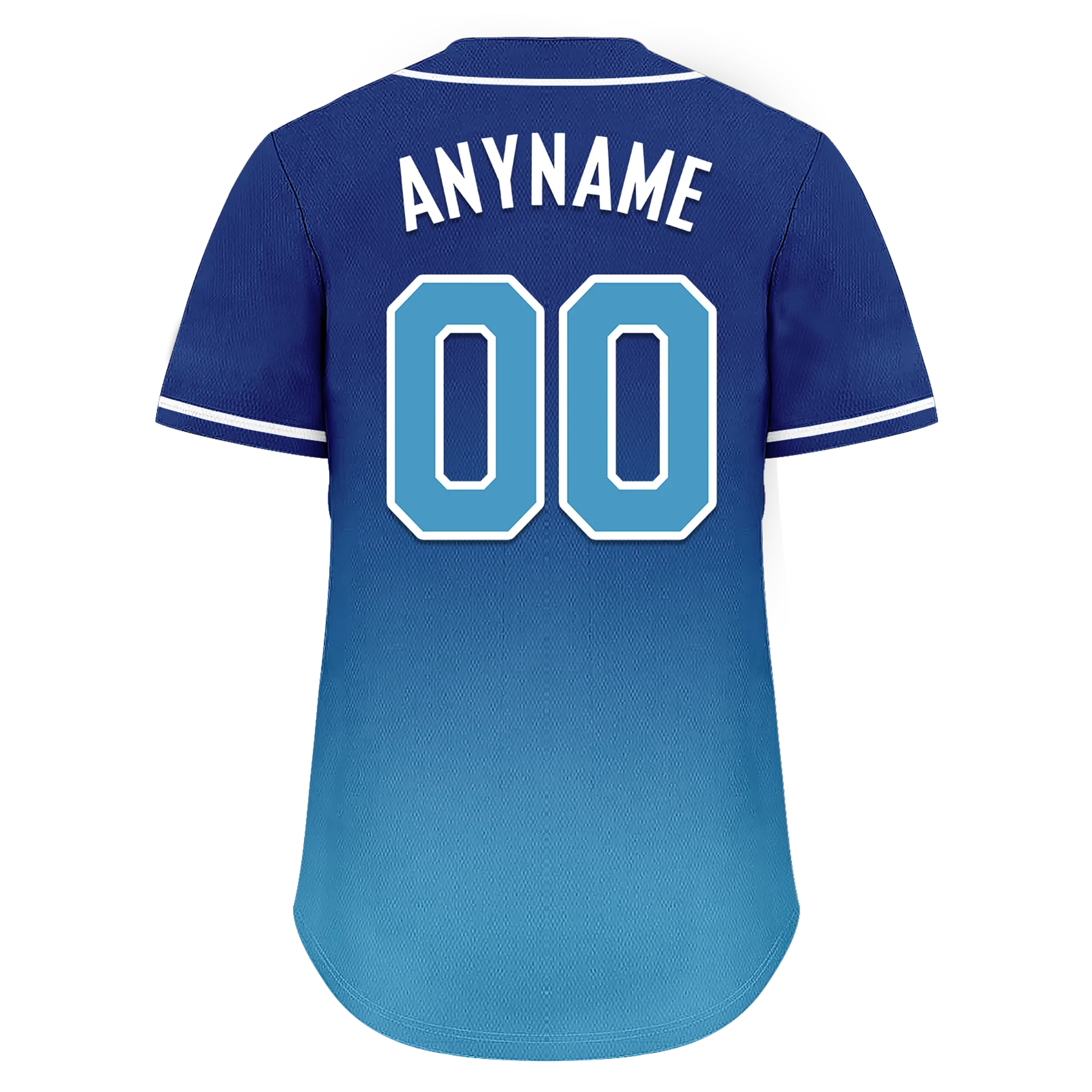 Custom Blue Fade Fashion Personalized Authentic Baseball Jersey BSBJ01-D0a70fd - Coolcustomize