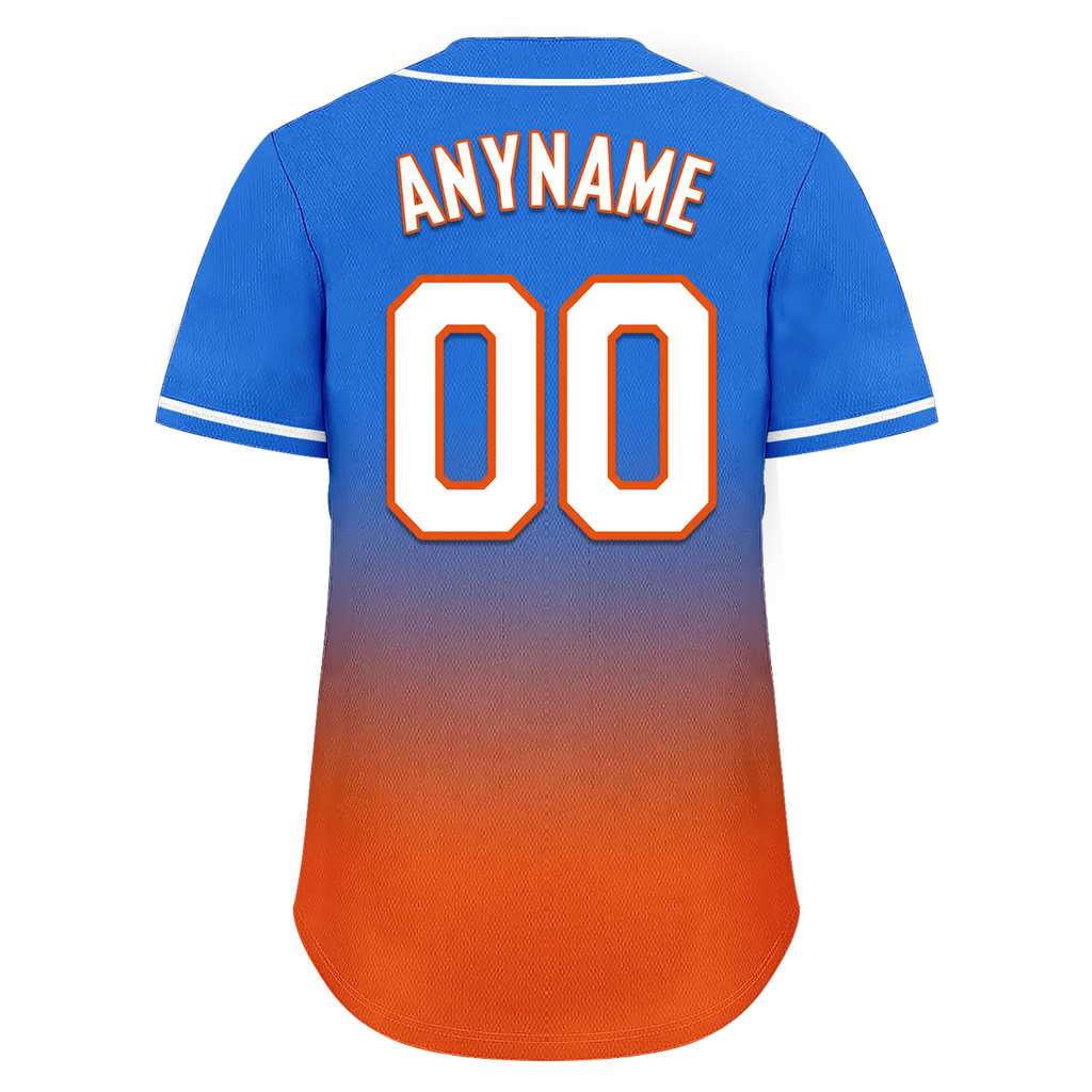 Custom Blue Orange Fade Fashion Personalized Authentic Baseball Jersey BSBJ01-D0a70b7 - Coolcustomize