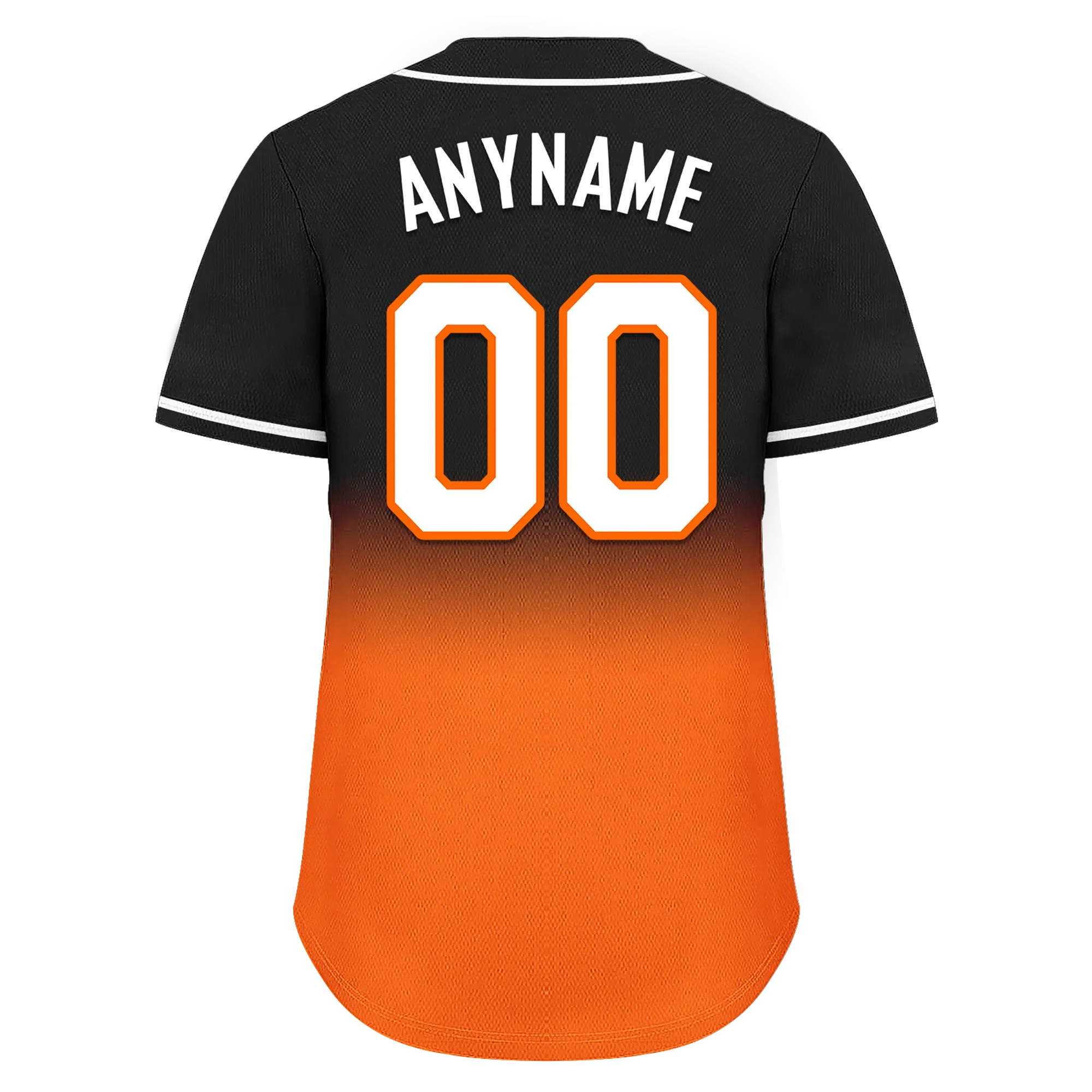Custom Black Orange Fade Fashion Personalized Authentic Baseball Jersey BSBJ01-D0a70ce - Coolcustomize