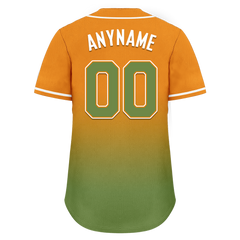 Custom Orange Green Fade Fashion Personalized Authentic Baseball Jersey BSBJ01-D0a70b9