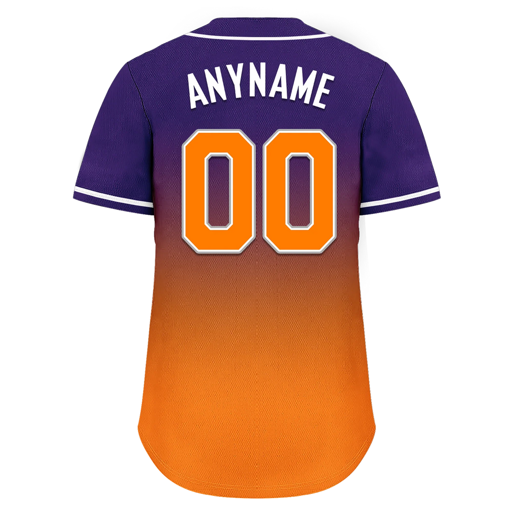 Custom Purple Orange Fade Fashion Personalized Authentic Baseball Jersey BSBJ01-D0a70de - Coolcustomize
