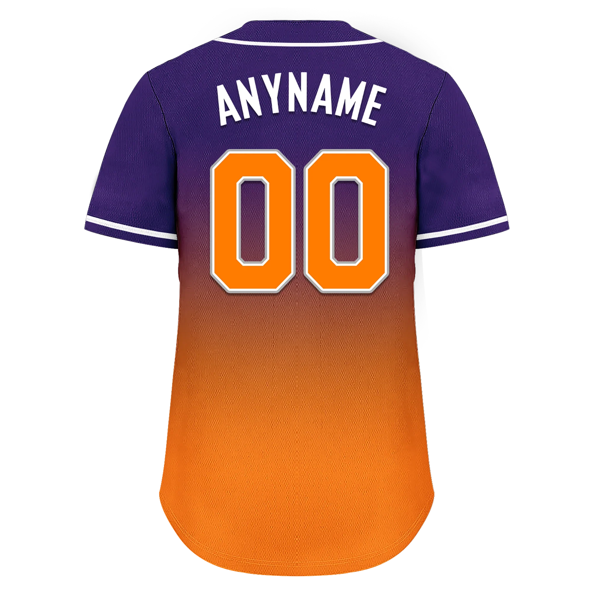 Custom Purple Orange Fade Fashion Personalized Authentic Baseball Jersey BSBJ01-D0a70de - Coolcustomize