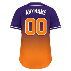 Custom Purple Orange Fade Fashion Personalized Authentic Baseball Jersey BSBJ01-D0a70de