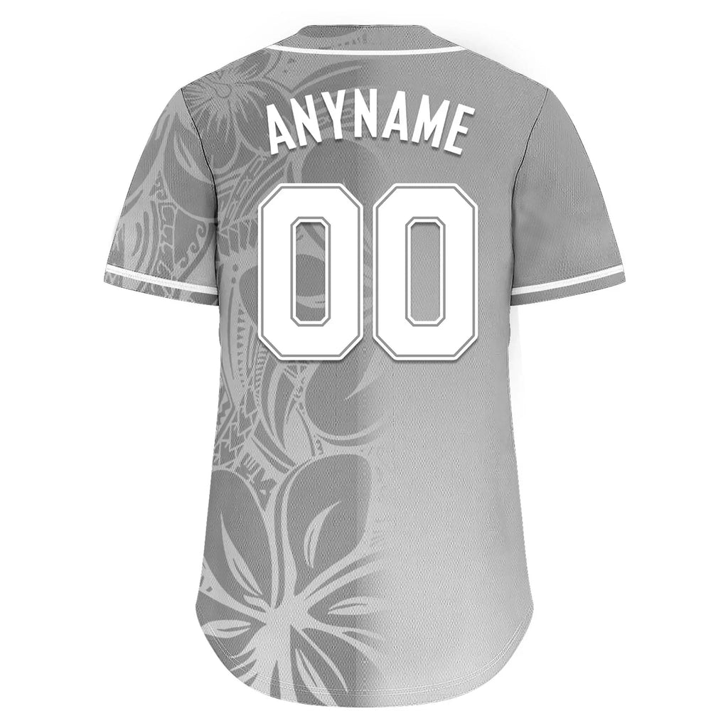 Custom Gray Classic Style Personalized Authentic Baseball Jersey BSBJ01-D020160-8 - Coolcustomize