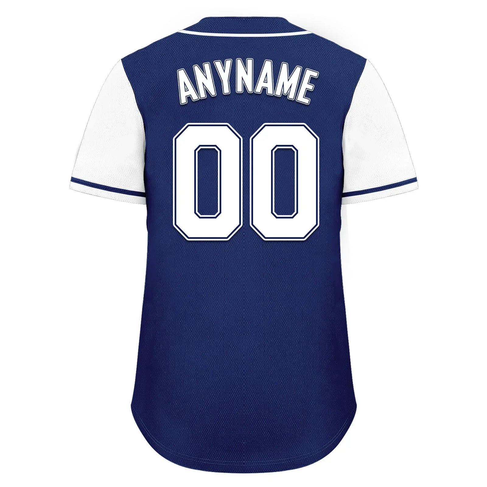 Custom Blue White Raglan Sleeves Personalized Authentic Baseball Jersey BSBJ01-D020200-6 - Coolcustomize