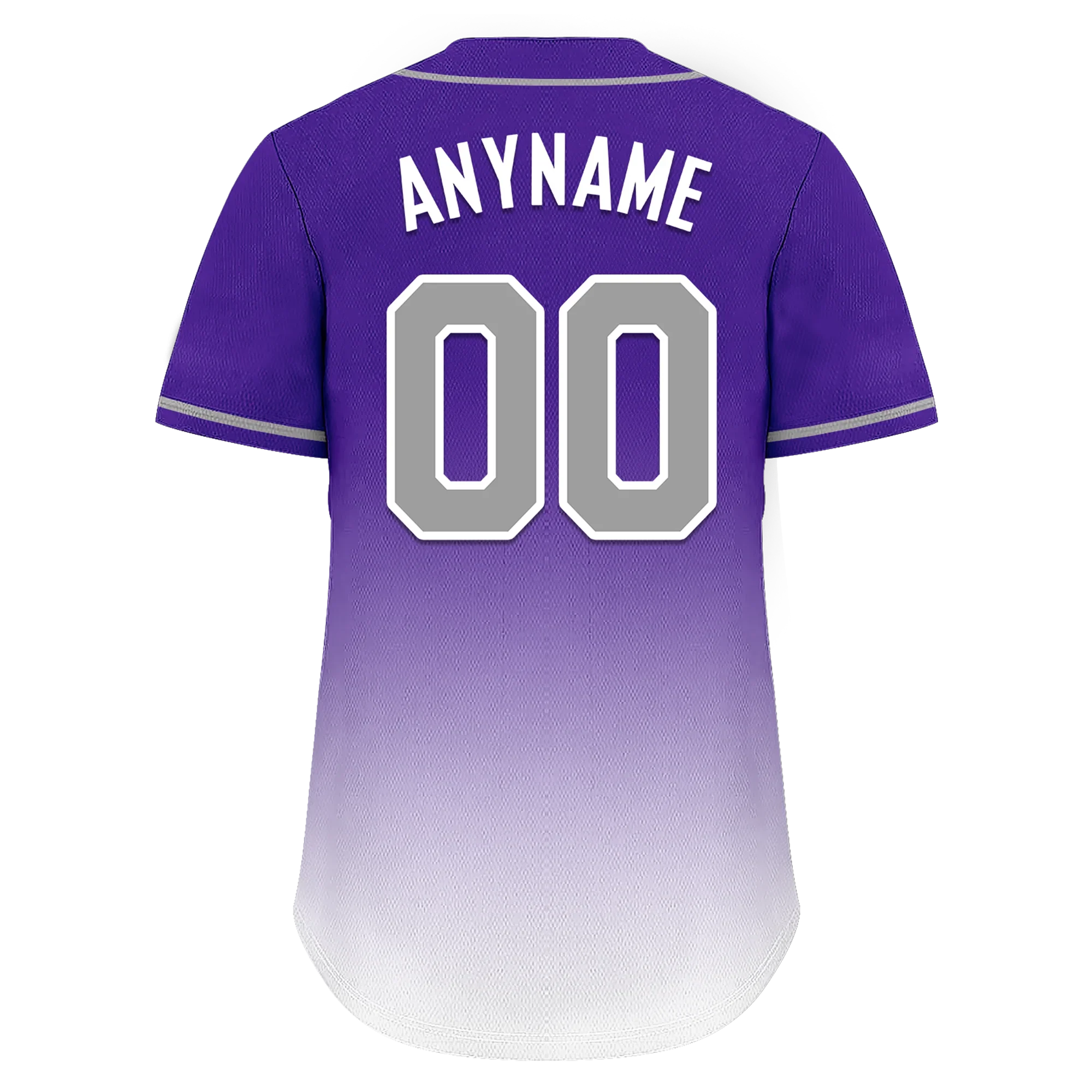 Custom Purple White Fade Fashion Personalized Authentic Baseball Jersey BSBJ01-D0a70eb - Coolcustomize