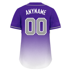 Custom Purple White Fade Fashion Personalized Authentic Baseball Jersey BSBJ01-D0a70eb