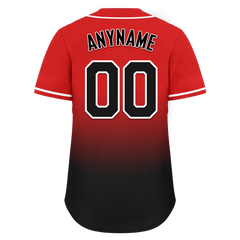 Custom Red Black Fade Fashion Personalized Authentic Baseball Jersey BSBJ01-D0a70ba