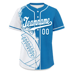 Custom Cyan White Classic Style Personalized Authentic Baseball Jersey UN002-D0b0a00-aa