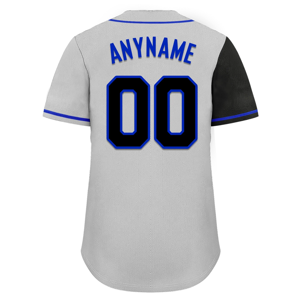 Custom Black Gray Skull Fashion Personalized Authentic Baseball Jersey BSBJ01-D017144 - Coolcustomize