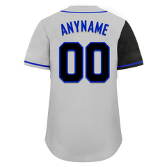 Custom Black Gray Skull Fashion Personalized Authentic Baseball Jersey BSBJ01-D017144