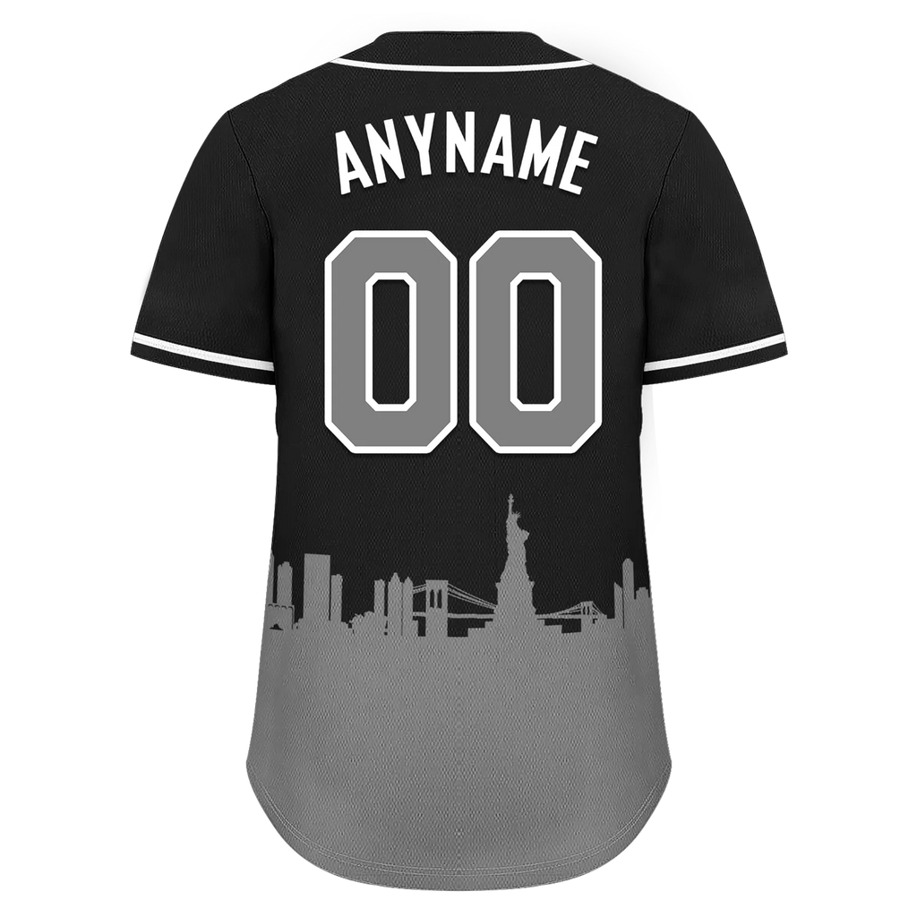Custom Black Gray City Edition Personalized Authentic Baseball Jersey BSBJ01-D017125 - Coolcustomize