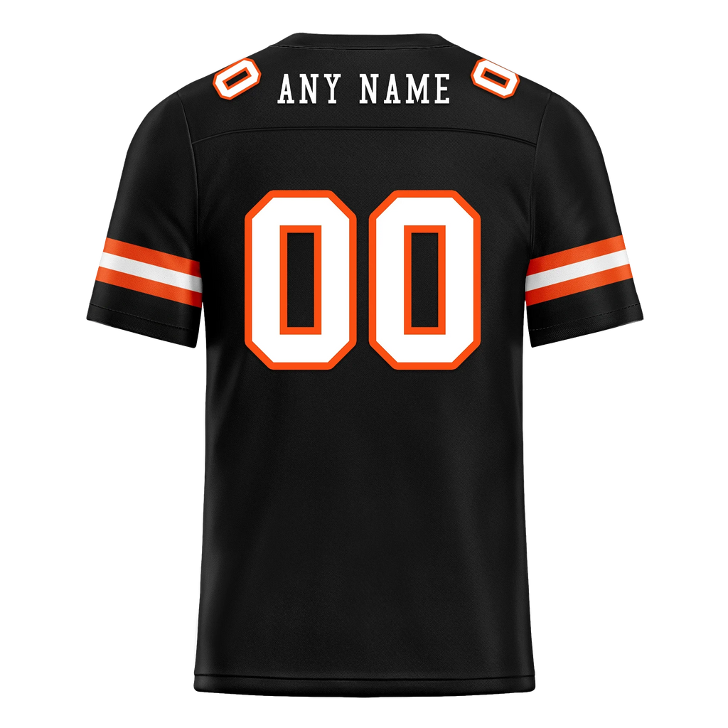 Custom Black Classic Style Personalized Authentic Football Jersey FBJ02-bd0a70c0 - Coolcustomize