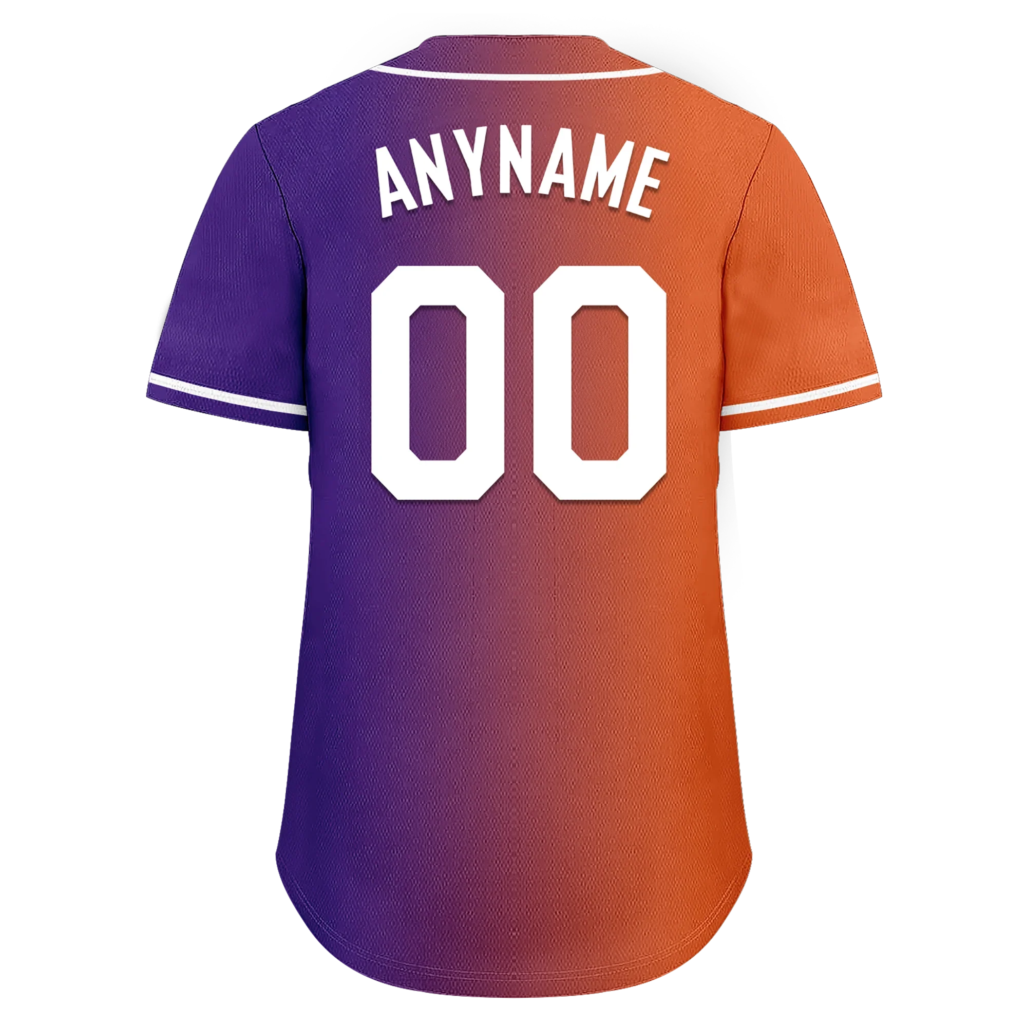 Custom Orange Purple Gradient Fashion Personalized Authentic Baseball Jersey BSBJ01-D0a7a08 - Coolcustomize