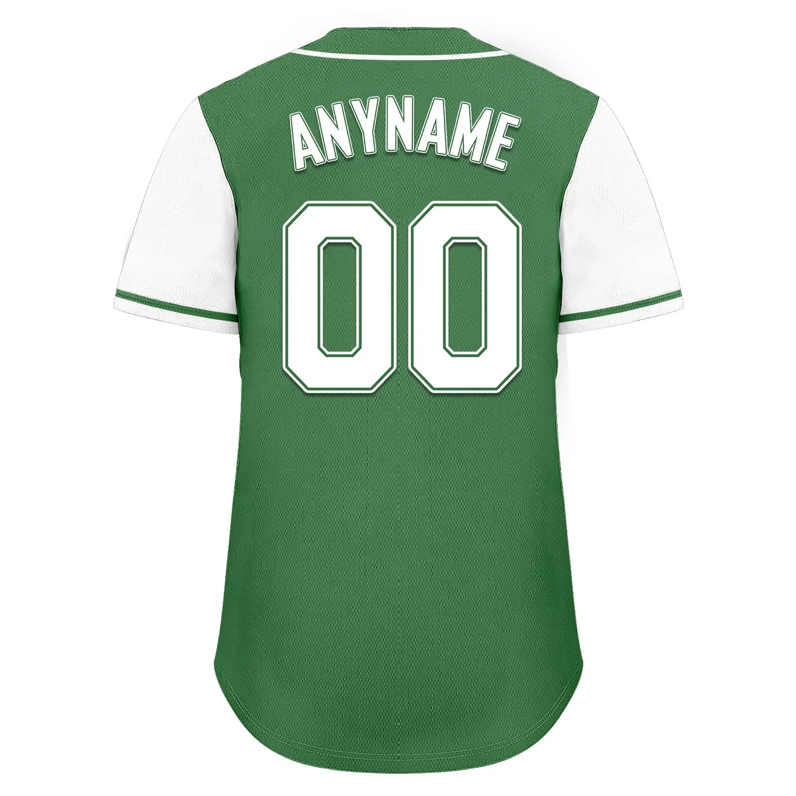 Custom Green White Raglan Sleeves Personalized Authentic Baseball Jersey BSBJ01-D020200-10 - Coolcustomize