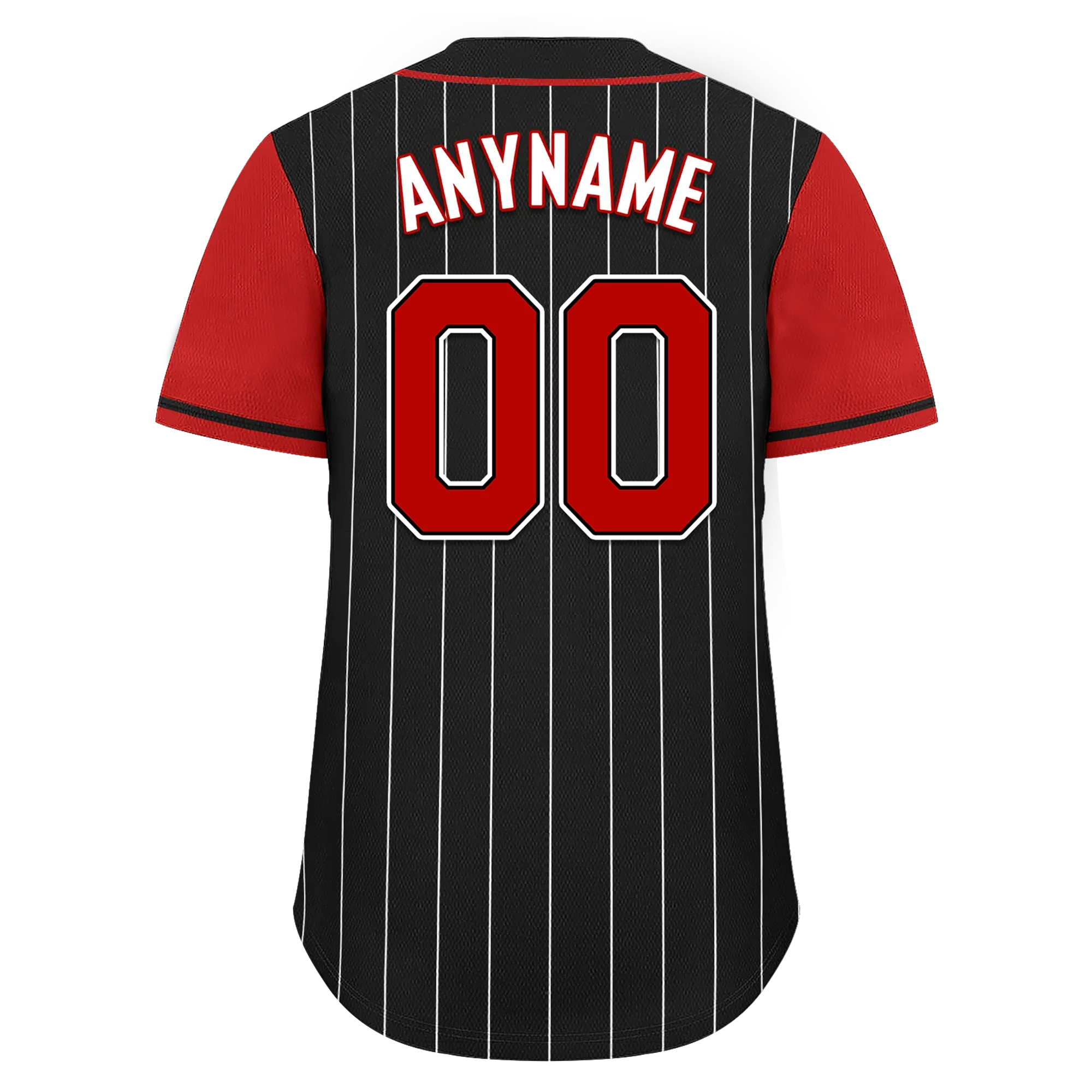 Custom Black Red Stripe Fashion Personalized Authentic Baseball Jersey BSBJ01-D017216 - Coolcustomize