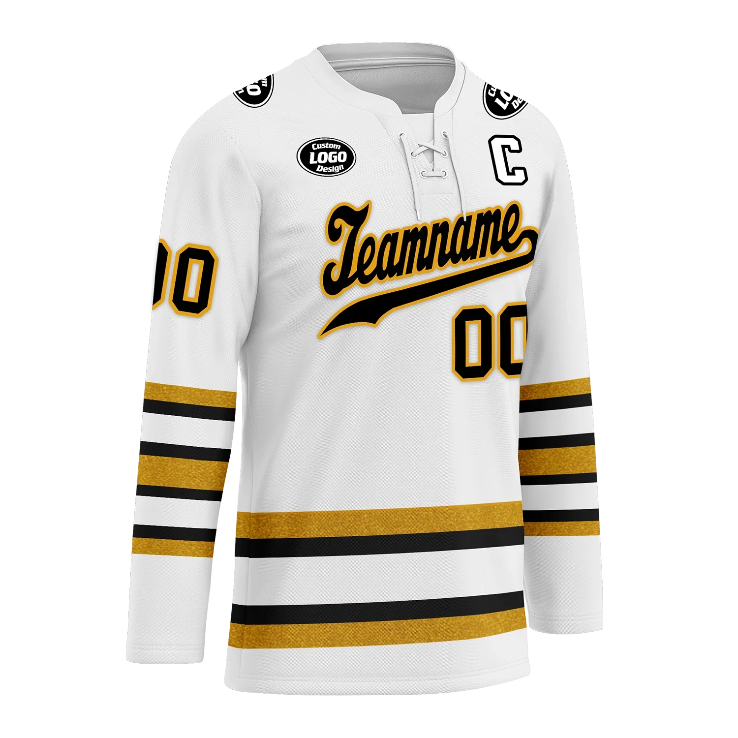 Custom White Yellow Personalized Hockey Jersey HCKJ01-D0a70ef - Coolcustomize