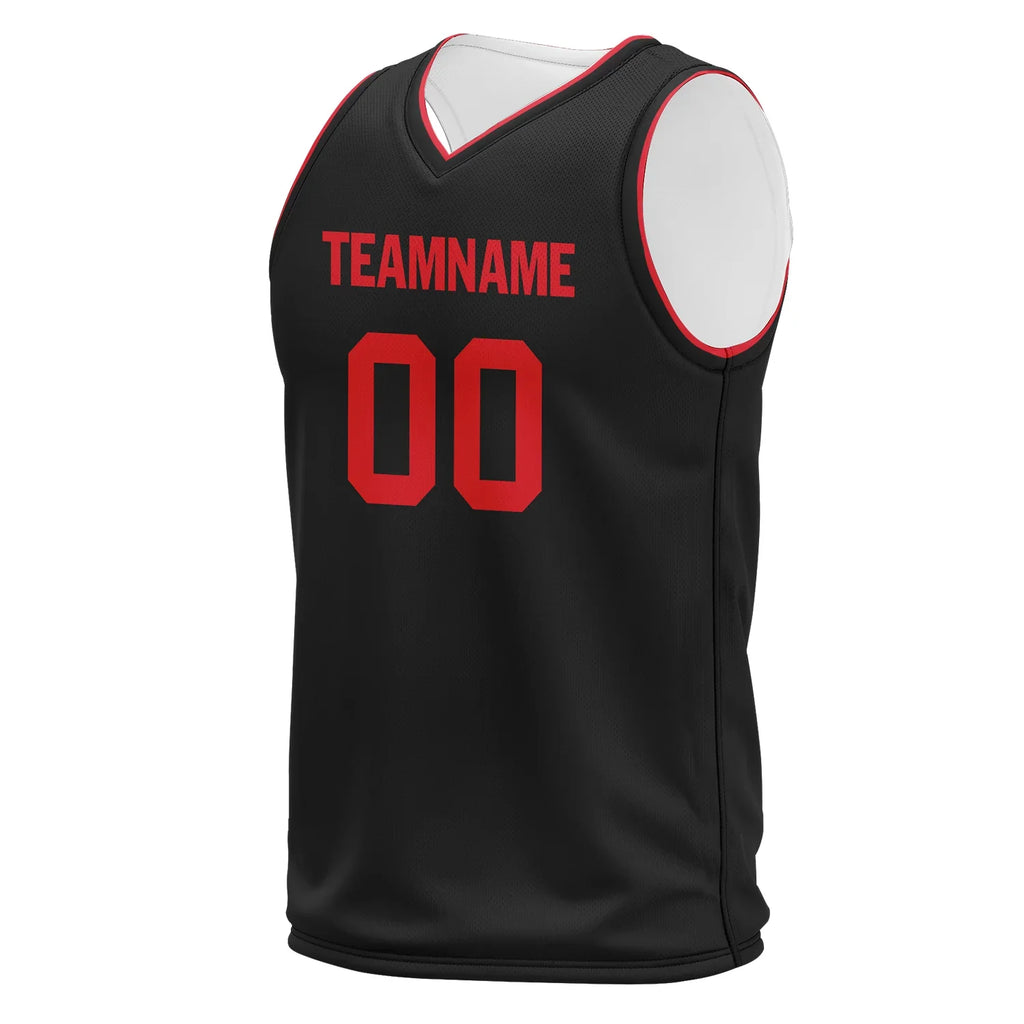Custom Black Red Classic Style Sports Uniform Basketball Jersey BBJ01-bd0a70a8 - Coolcustomize