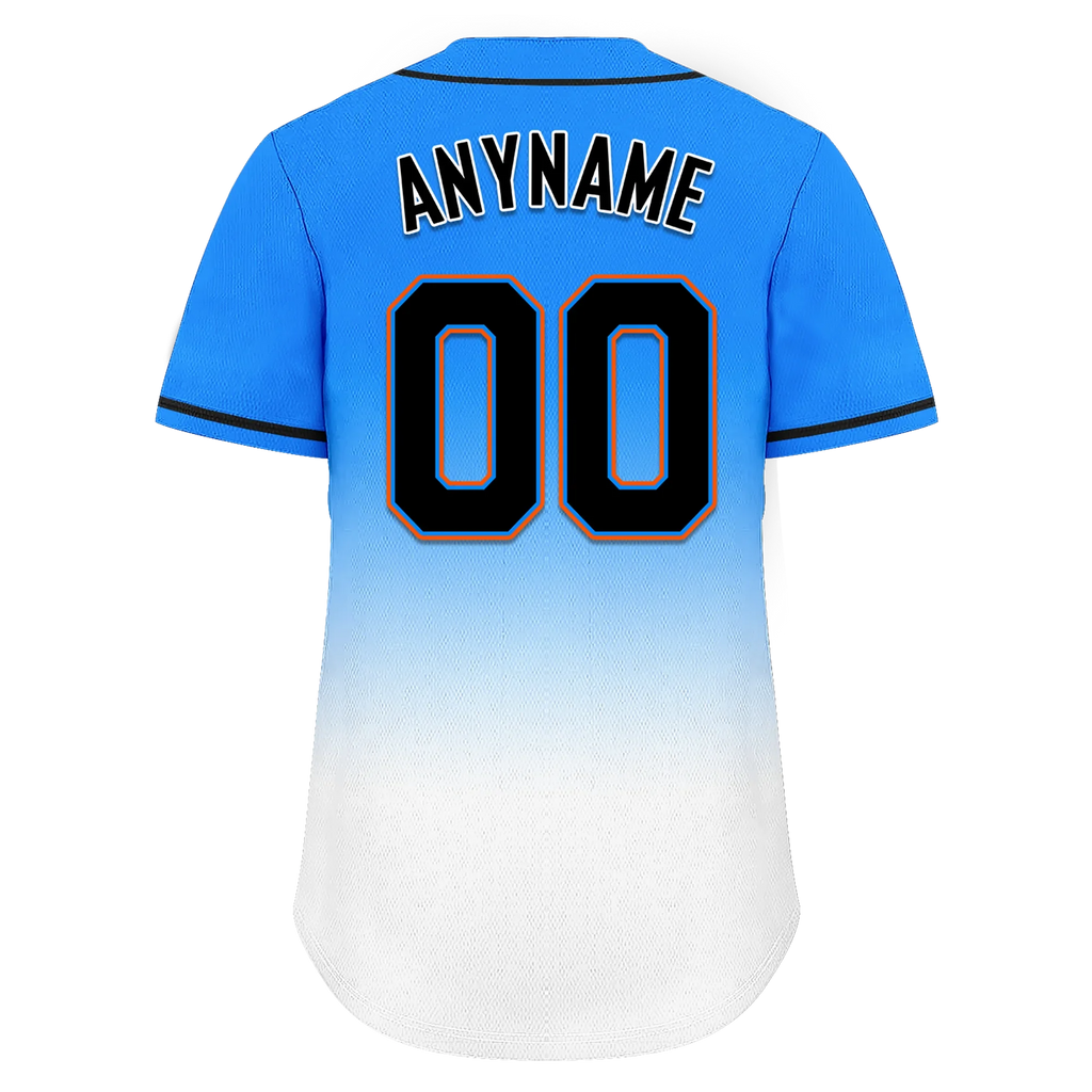 Custom Blue White Fade Fashion Personalized Authentic Baseball Jersey BSBJ01-D0a70ef - Coolcustomize