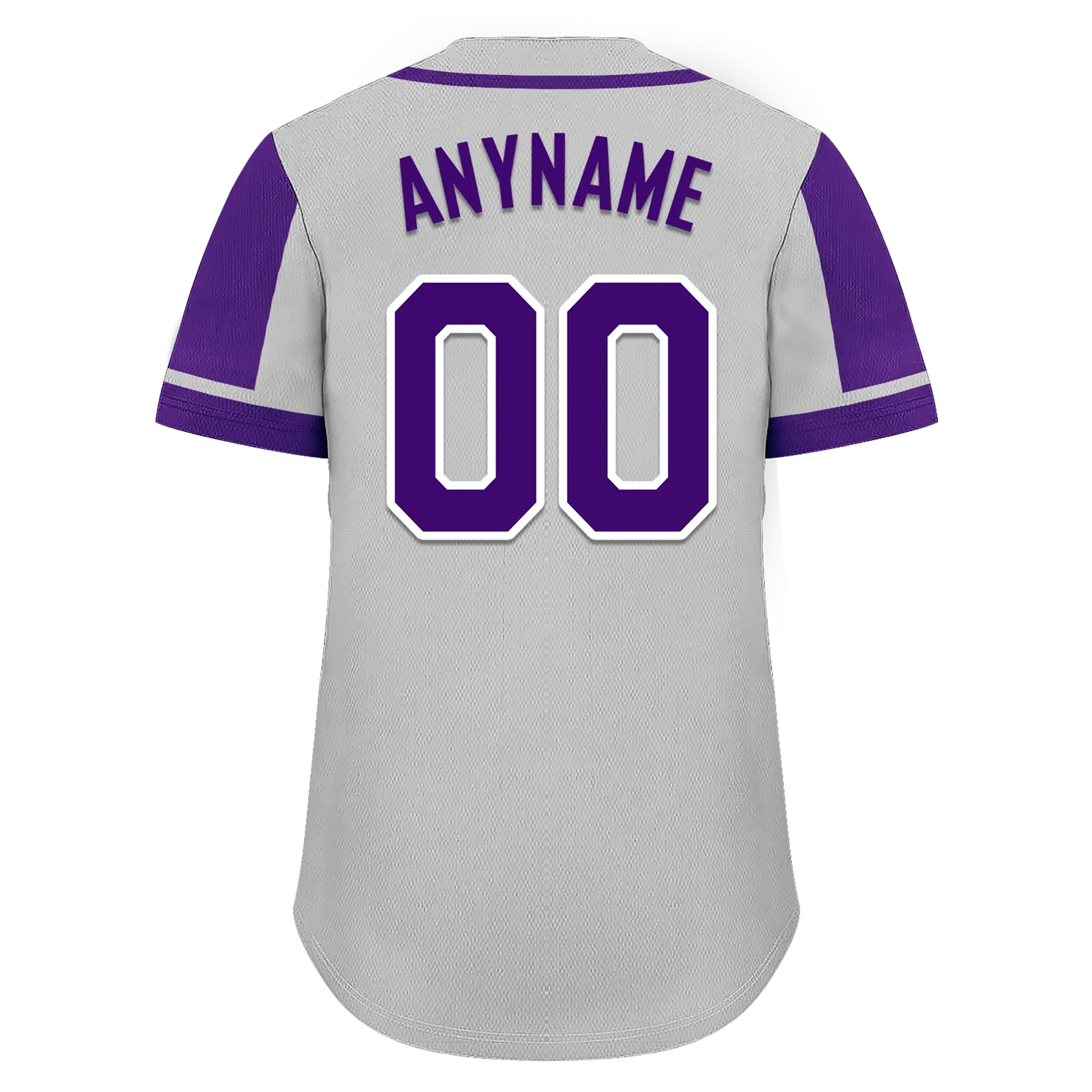 Custom Gray Purple Raglan Sleeves Personalized Authentic Baseball Jersey BSBJ01-D017186 - Coolcustomize