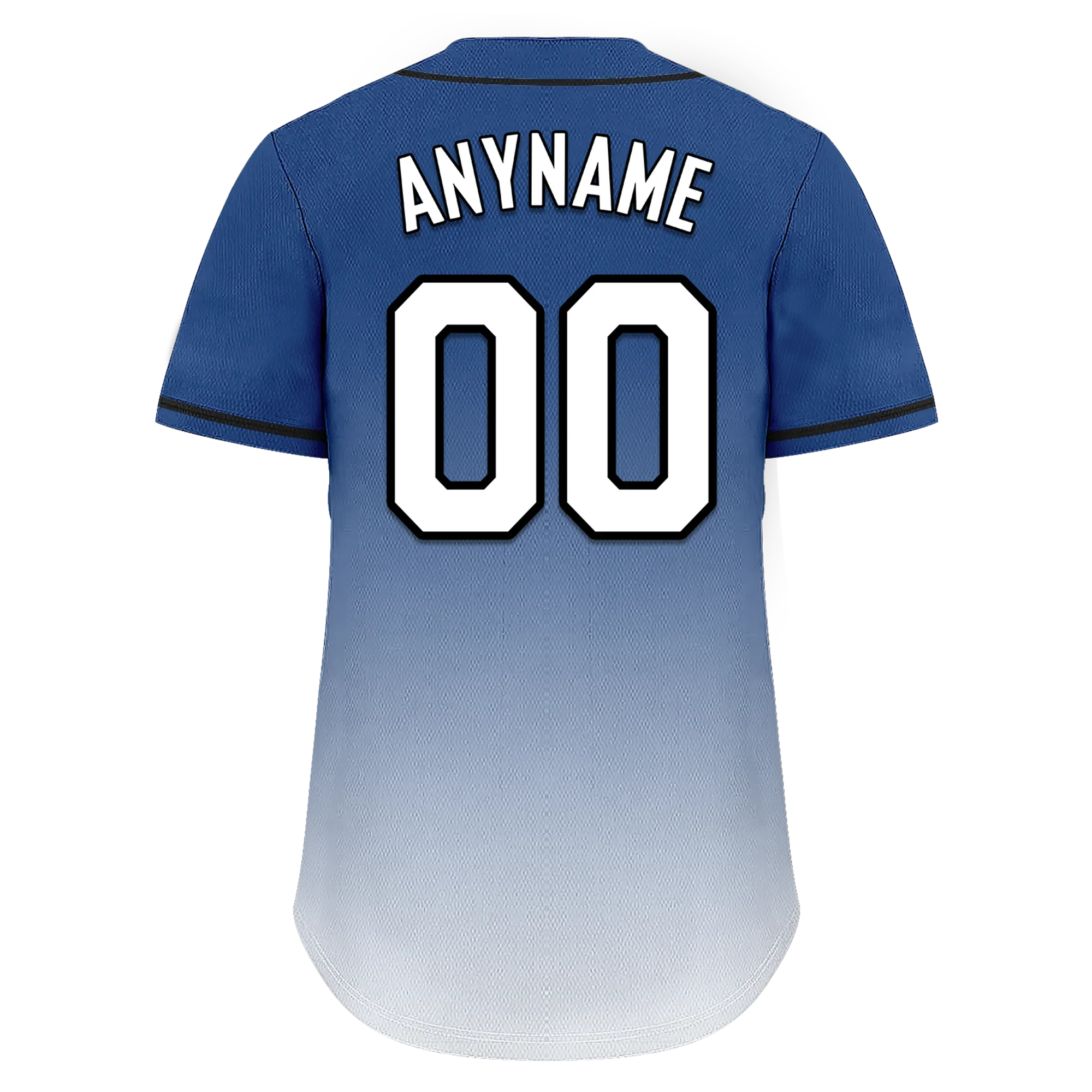 Custom Blue White Fade Fashion Personalized Authentic Baseball Jersey BSBJ01-D0a70db - Coolcustomize