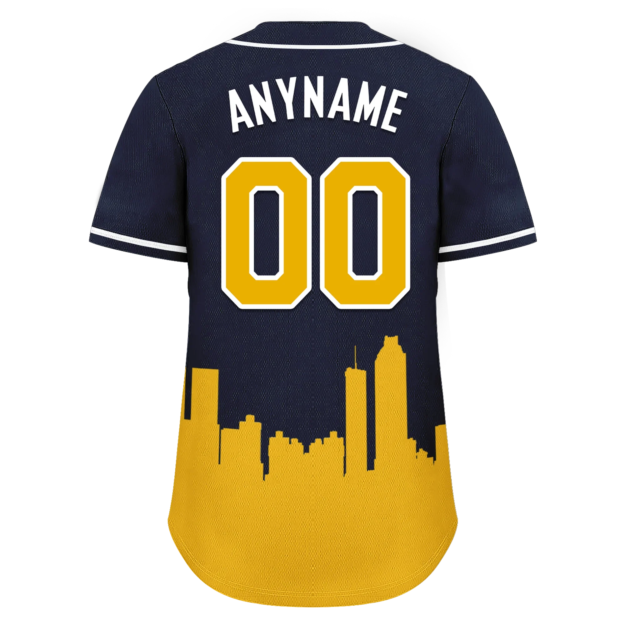 Custom Blue Orange City Edition Personalized Authentic Baseball Jersey BSBJ01-D017134 - Coolcustomize