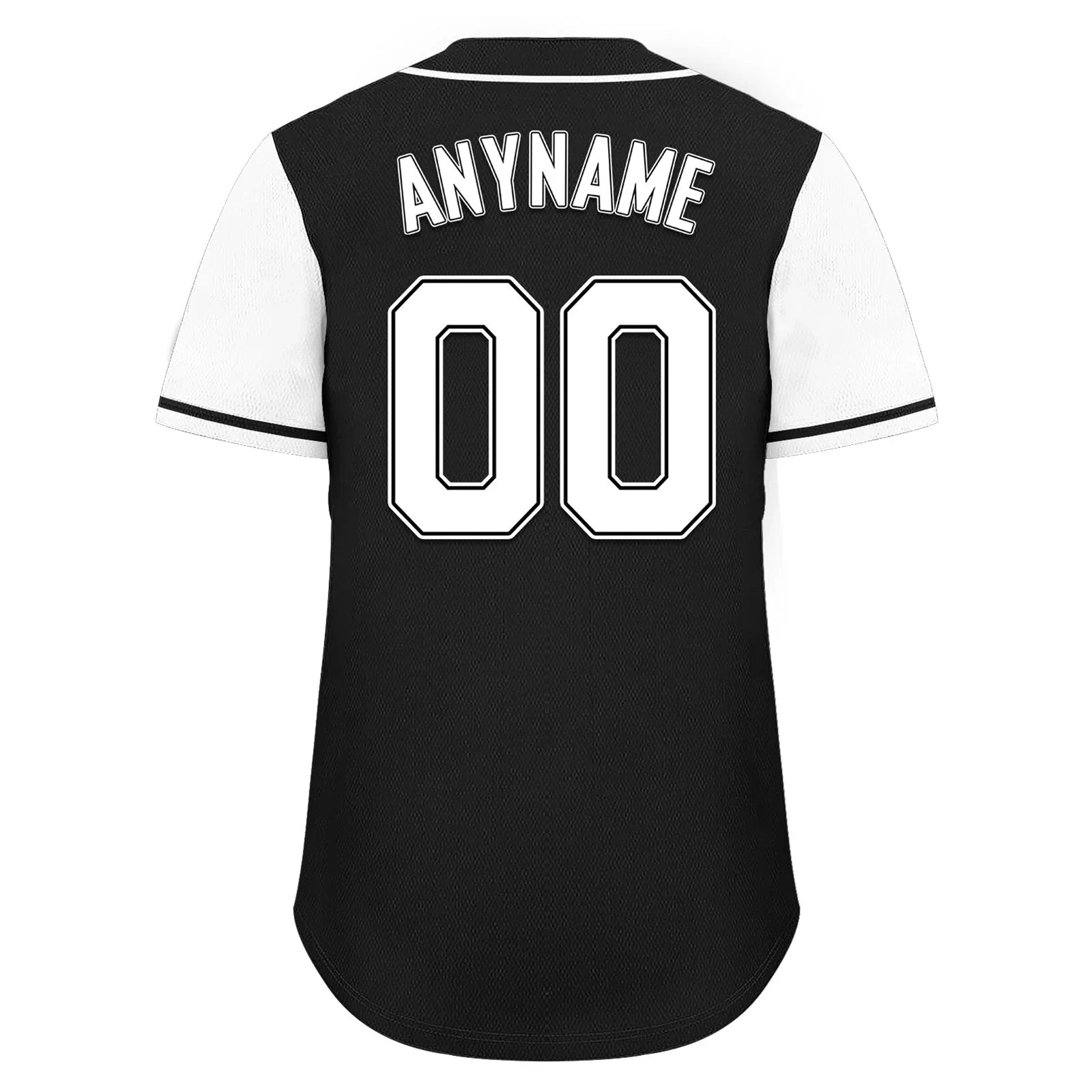 Custom Black White Raglan Sleeves Personalized Authentic Baseball Jersey BSBJ01-D020200-20 - Coolcustomize