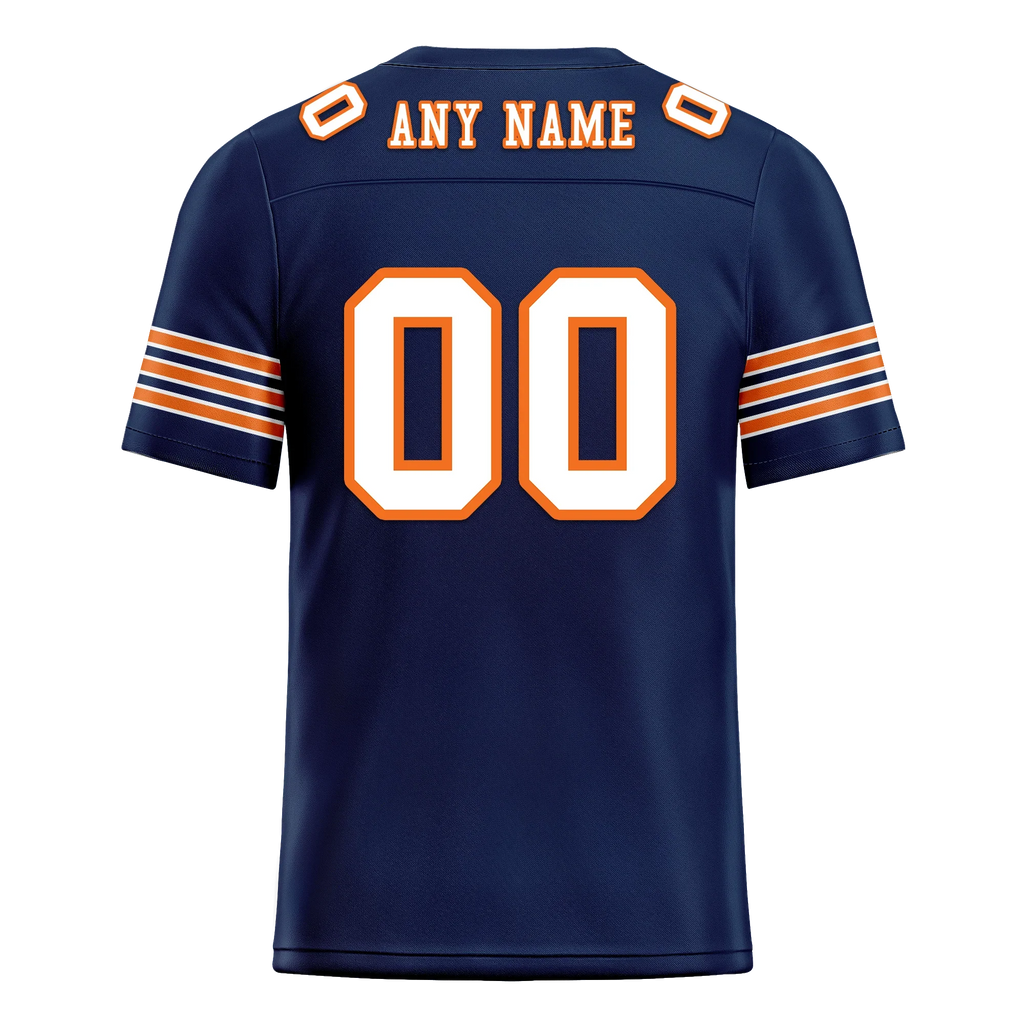 Custom Blue White Classic Style Personalized Authentic Football Jersey FBJ02-bd0a700d - Coolcustomize