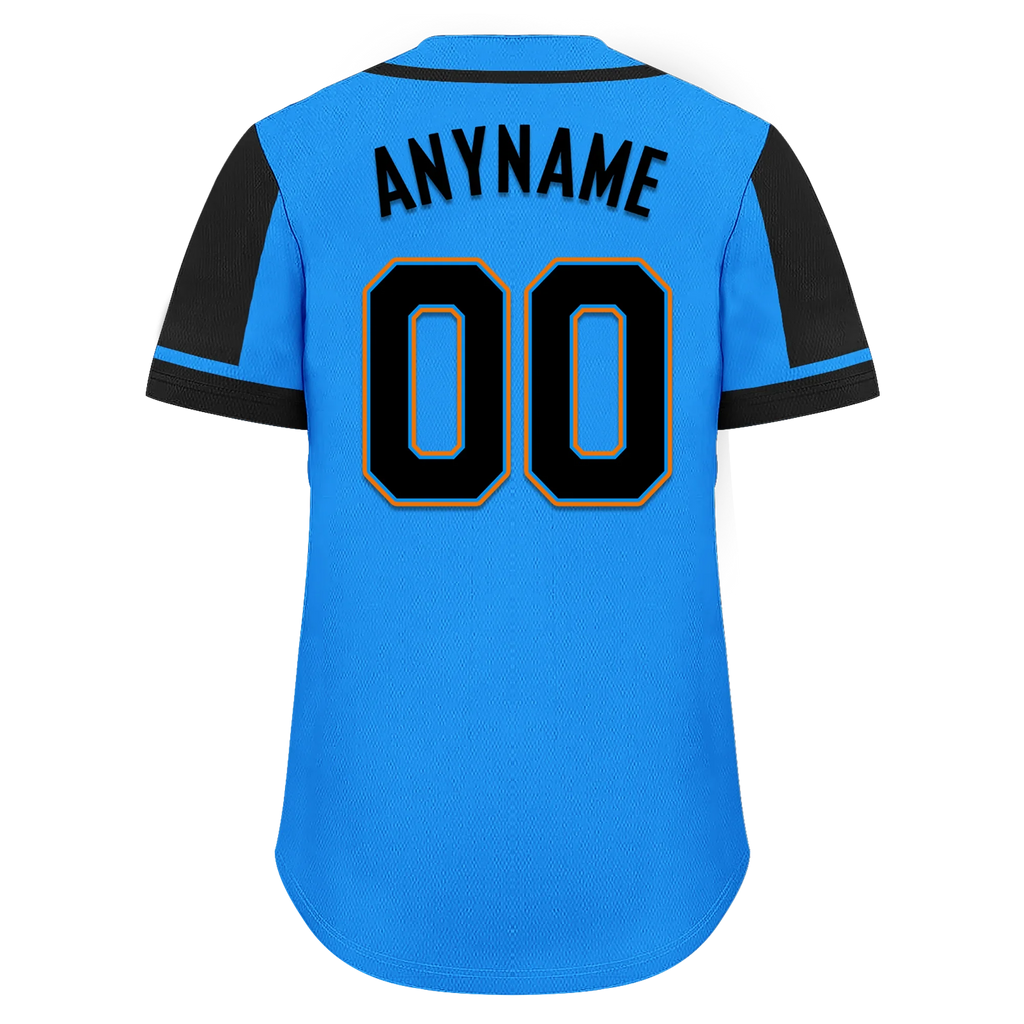 Custom Blue Black Raglan Sleeves Personalized Authentic Baseball Jersey BSBJ01-D017209 - Coolcustomize