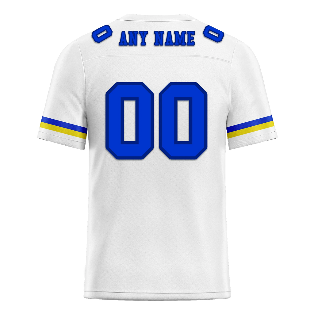 Custom White Classic Style Personalized Authentic Football Jersey FBJ02-bd0a7008 - Coolcustomize