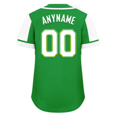 Custom Green White Raglan Sleeves Personalized Authentic Baseball Jersey BSBJ01-D017192