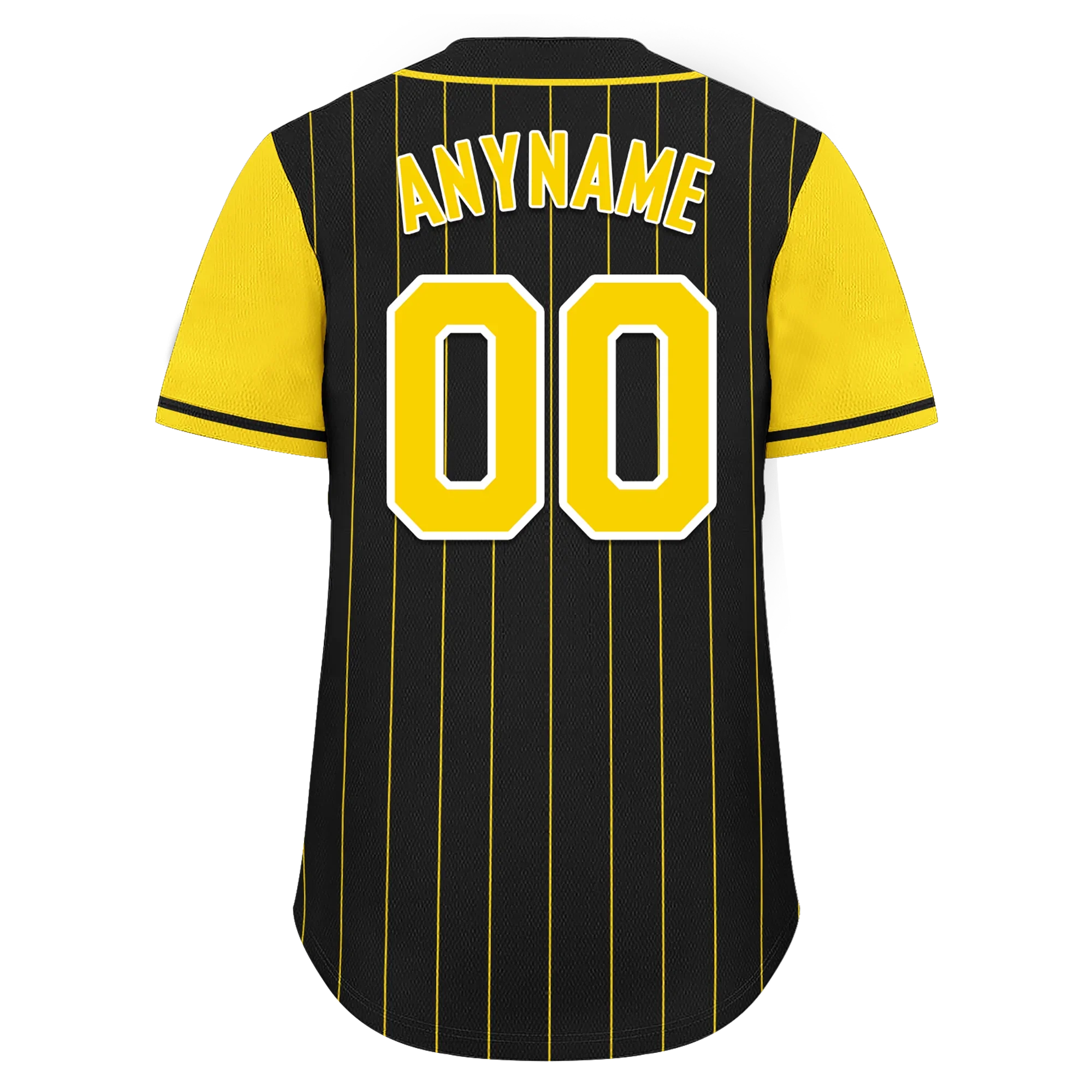 Custom Black Gold Stripe Fashion Personalized Authentic Baseball Jersey BSBJ01-D017217 - Coolcustomize