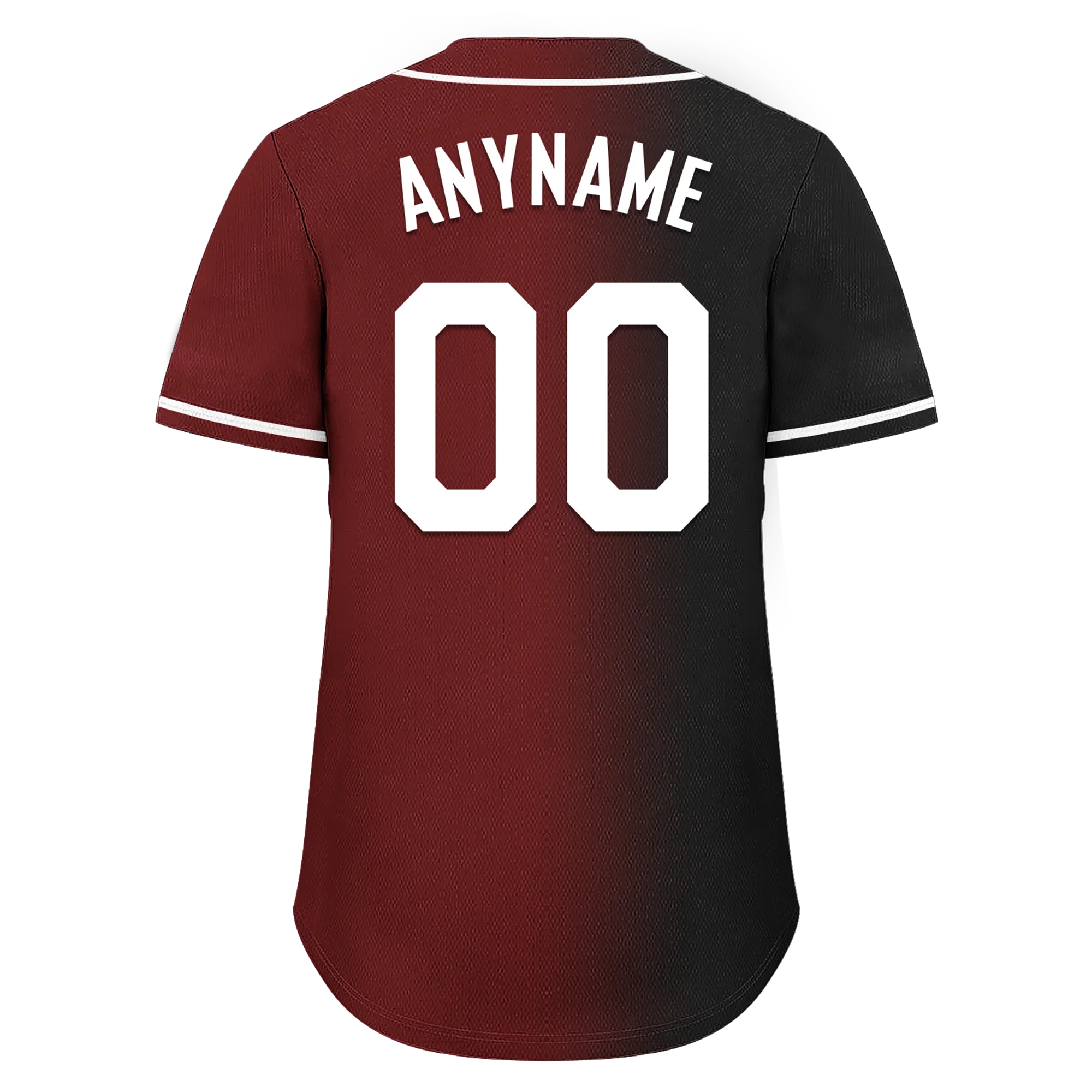 Custom Black Red Gradient Fashion Personalized Authentic Baseball Jersey BSBJ01-D0a7aae - Coolcustomize