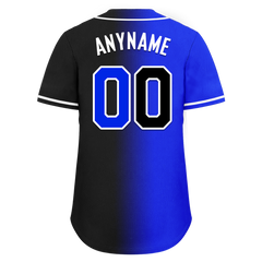 Custom Blue Black Gradient Fashion Personalized Authentic Baseball Jersey BSBJ01-D0a709e