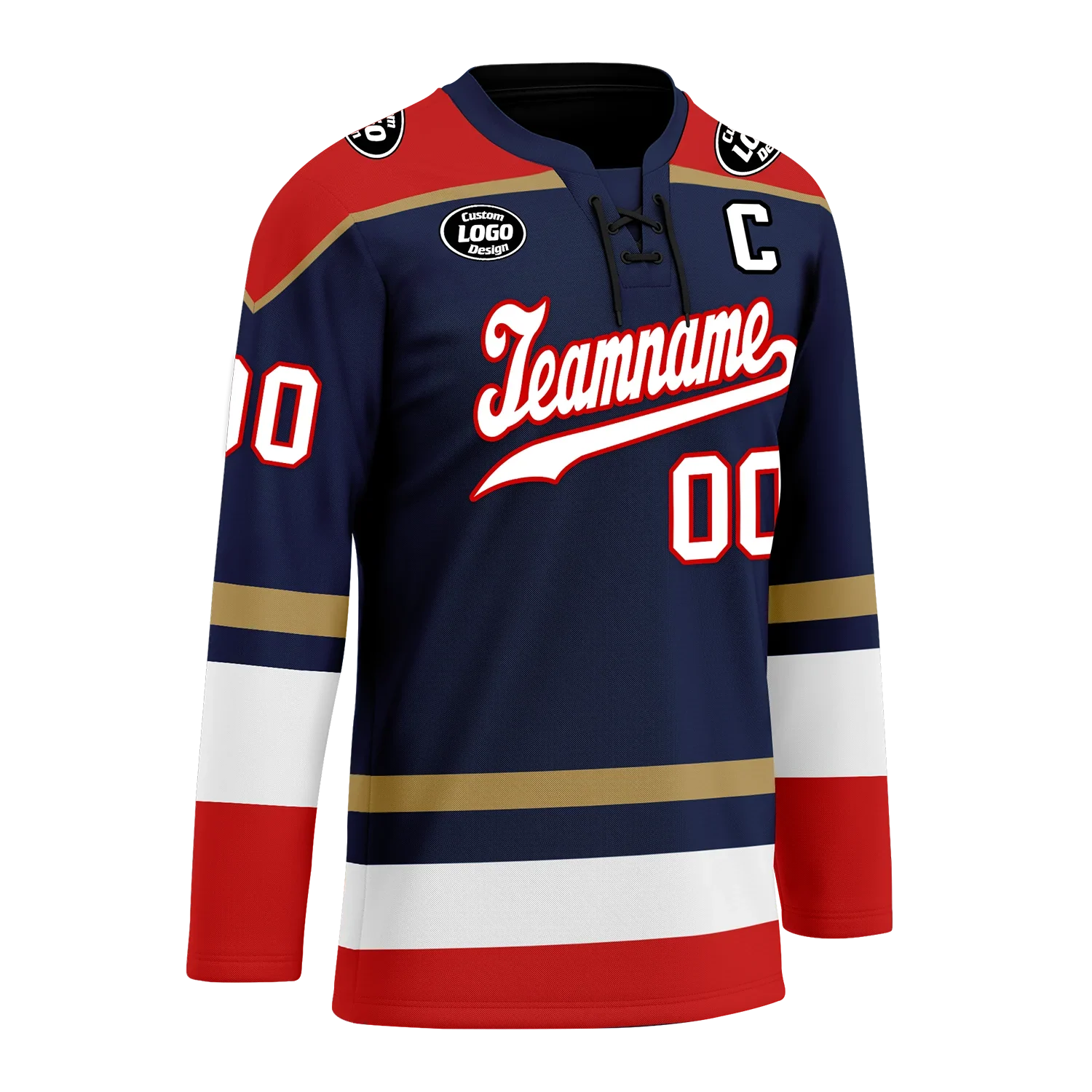 Custom Blue Red Personalized Hockey Jersey HCKJ01-D0a70af - Coolcustomize