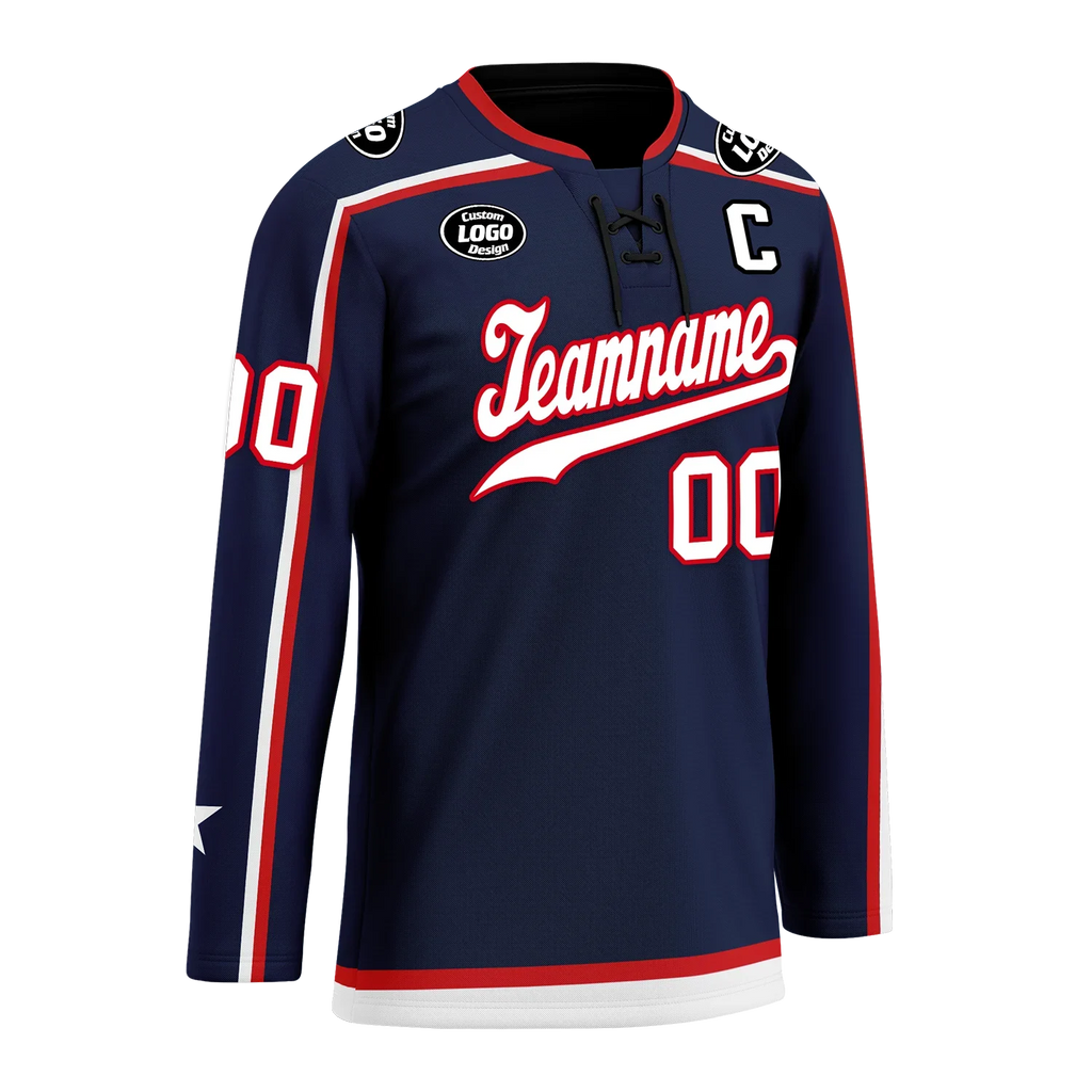 Custom Blue Personalized Hockey Jersey HCKJ01-D0a70fb - Coolcustomize