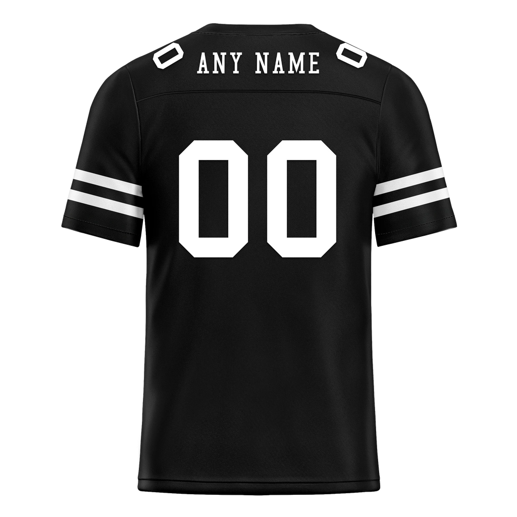 Custom Black Classic Style Personalized Authentic Football Jersey FBJ02-bd0a70bc - Coolcustomize