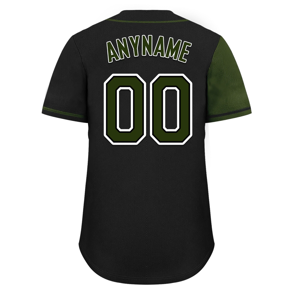 Custom Green Black Skull Fashion Personalized Authentic Baseball Jersey BSBJ01-D017152 - Coolcustomize