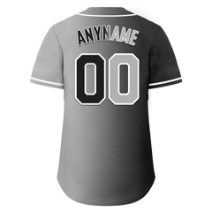 Custom Black Grey Gradient Fashion Personalized Authentic Baseball Jersey BSBJ01-D0a7a07