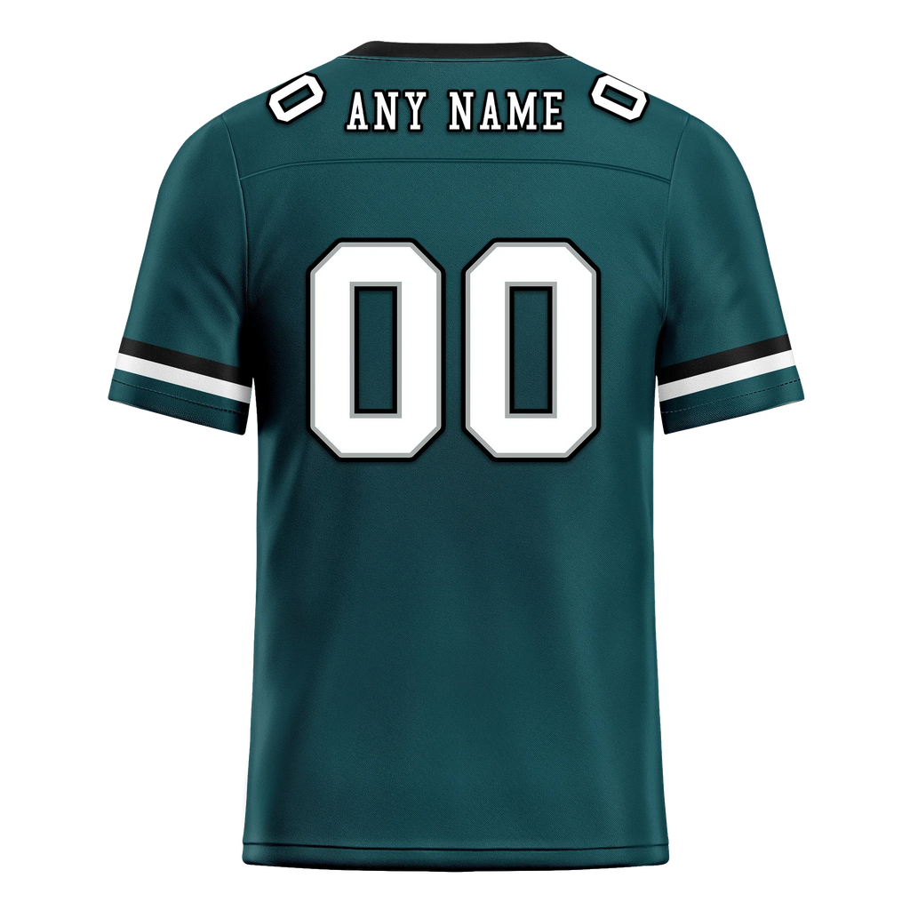 Custom Cyan Classic Style Personalized Authentic Football Jersey FBJ02-bd0a70ab - Coolcustomize