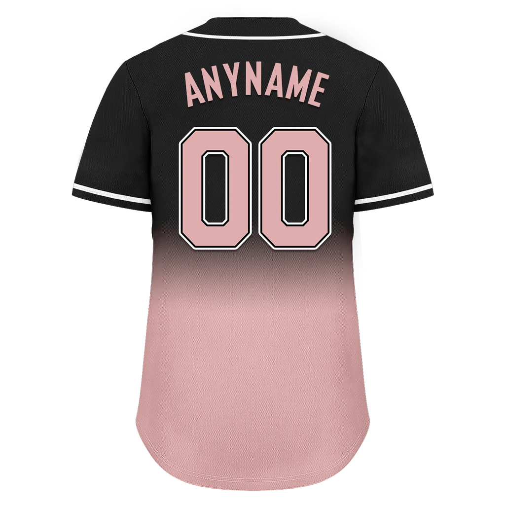 Custom Black Pink Fade Fashion Personalized Authentic Baseball Jersey BSBJ01-D0a70d9 - Coolcustomize