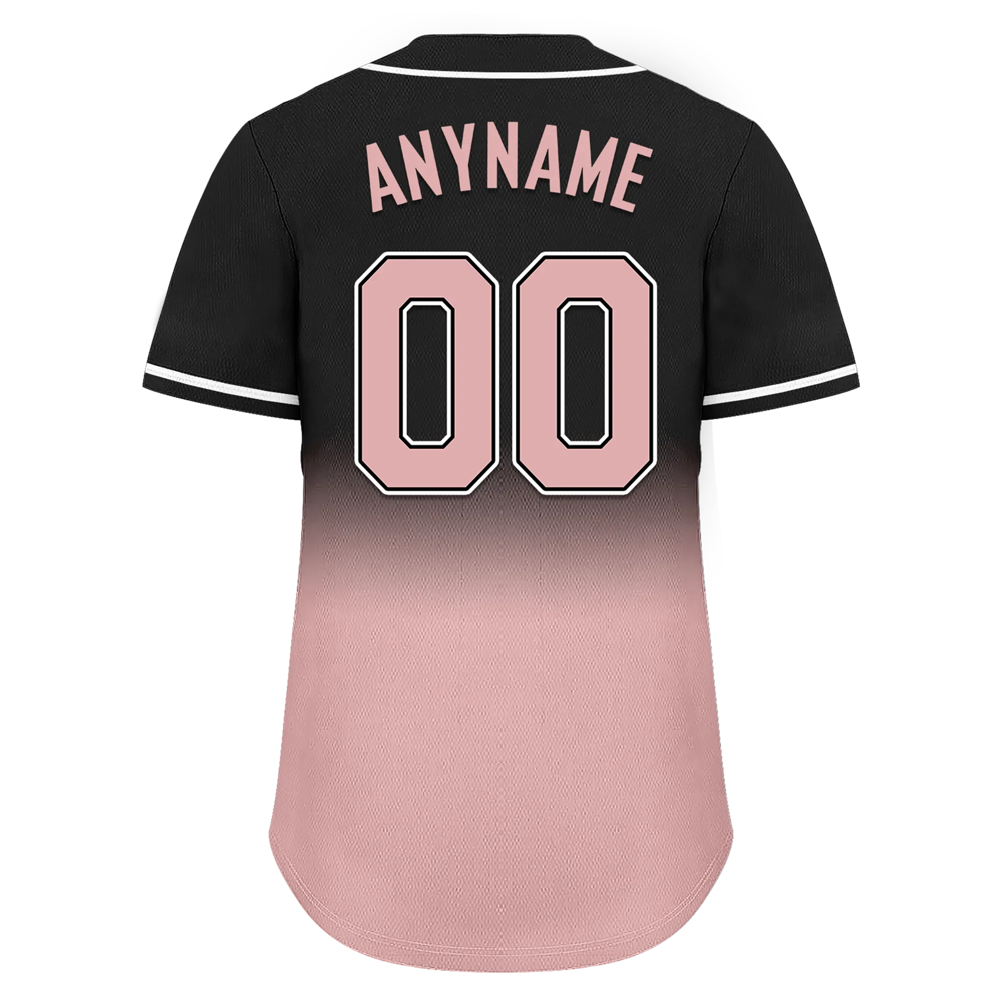 Custom Black Pink Fade Fashion Personalized Authentic Baseball Jersey BSBJ01-D0a70d9 - Coolcustomize