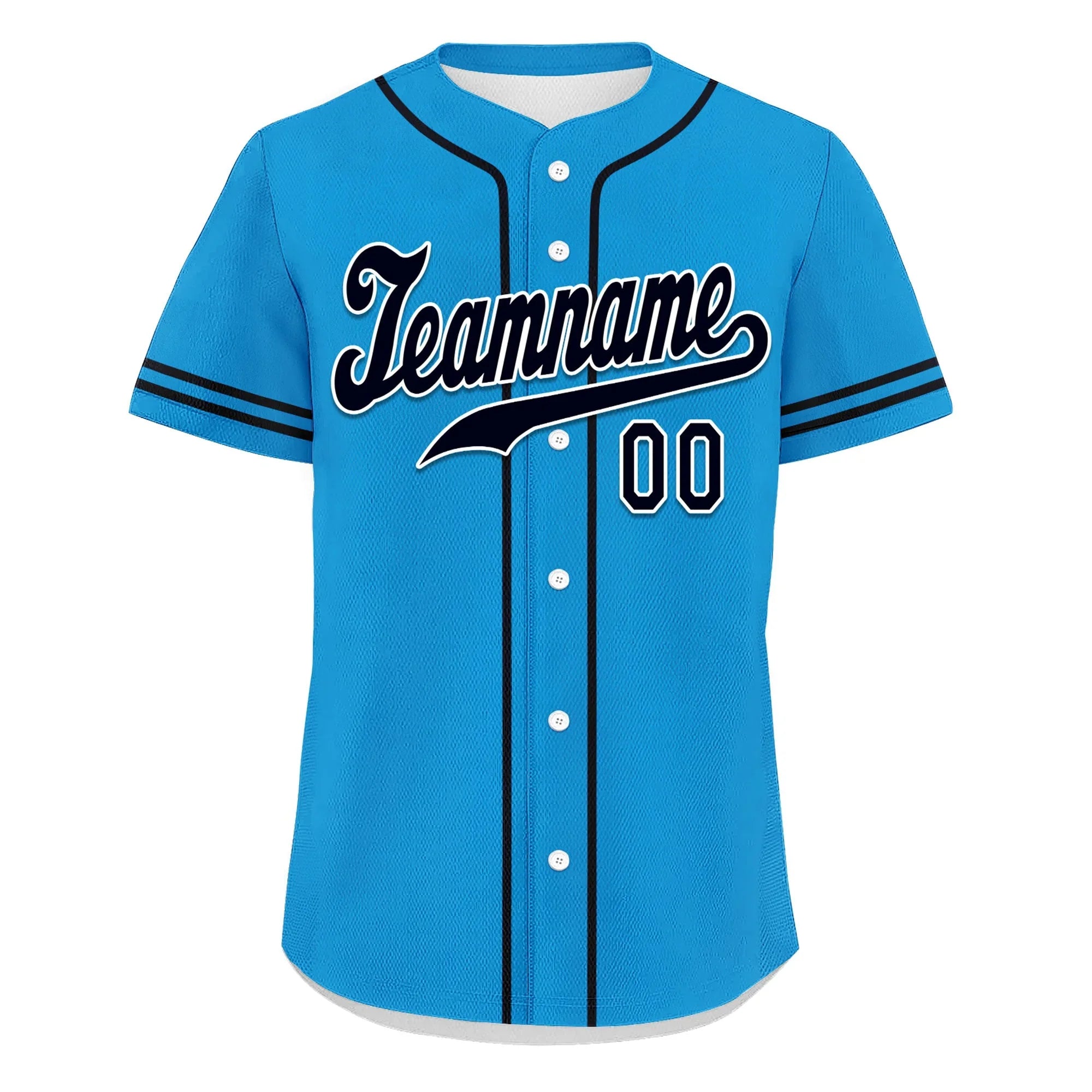 Custom Blue Classic Style Black Personalized Authentic Baseball Jersey UN002-bd0b00d8-bc - Coolcustomize