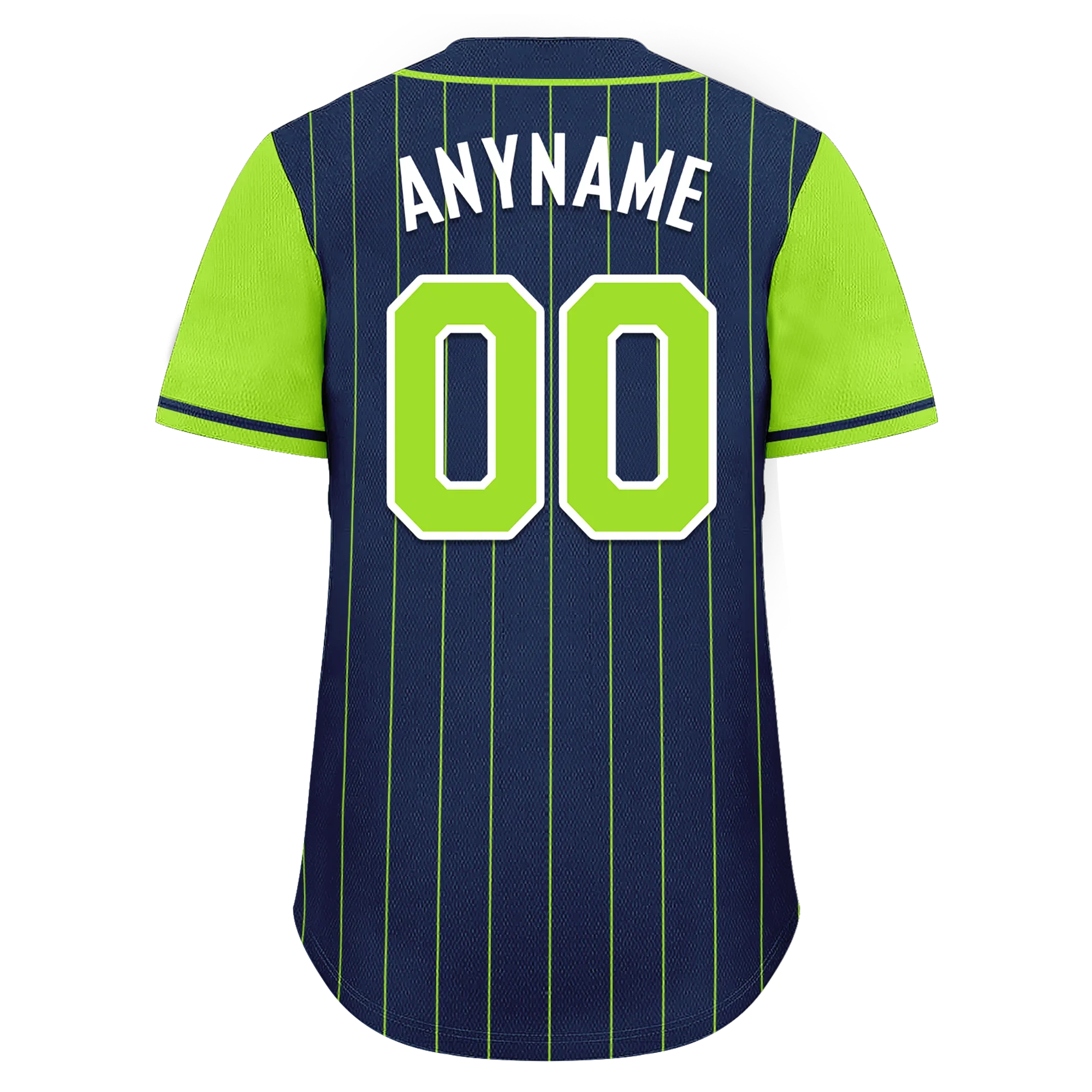 Custom Blue Green Stripe Fashion Personalized Authentic Baseball Jersey BSBJ01-D017231 - Coolcustomize
