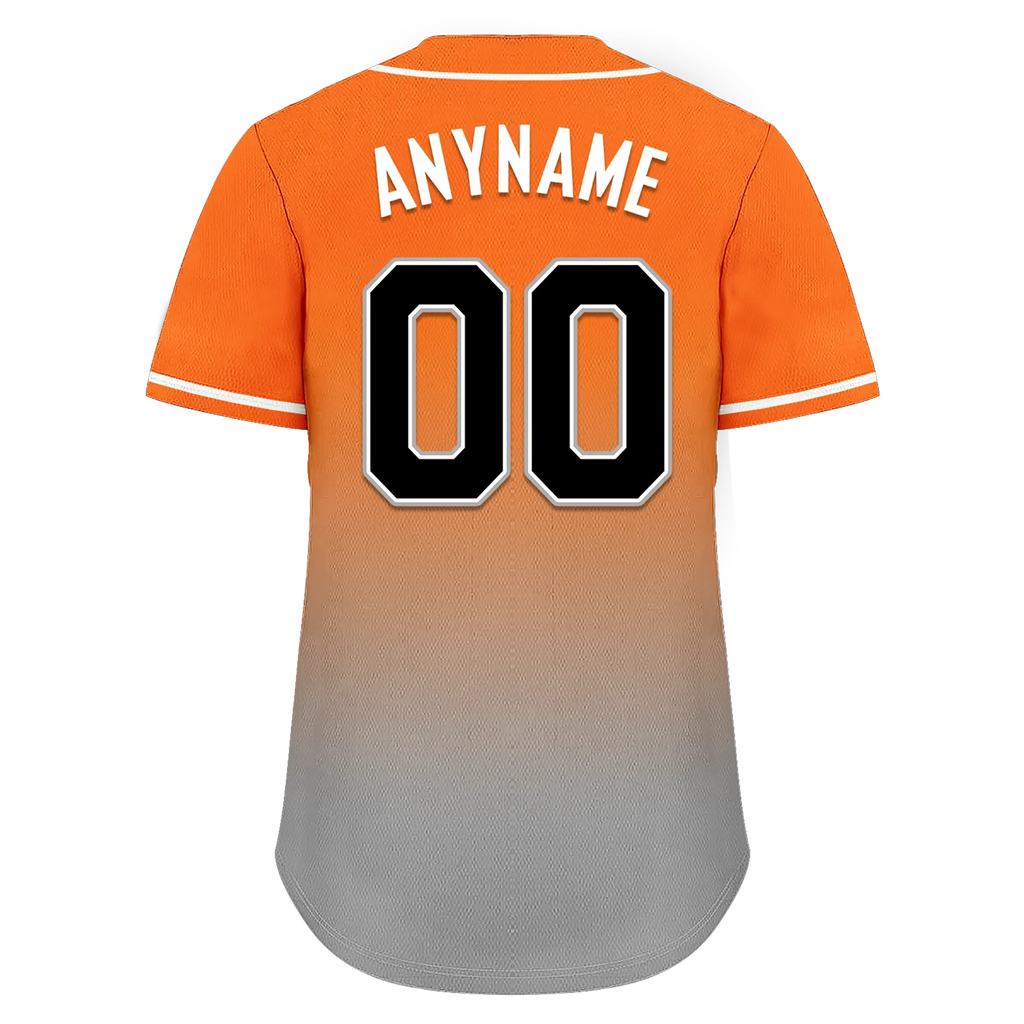 Custom Orange Grey Fade Fashion Personalized Authentic Baseball Jersey BSBJ01-D0a70ec - Coolcustomize
