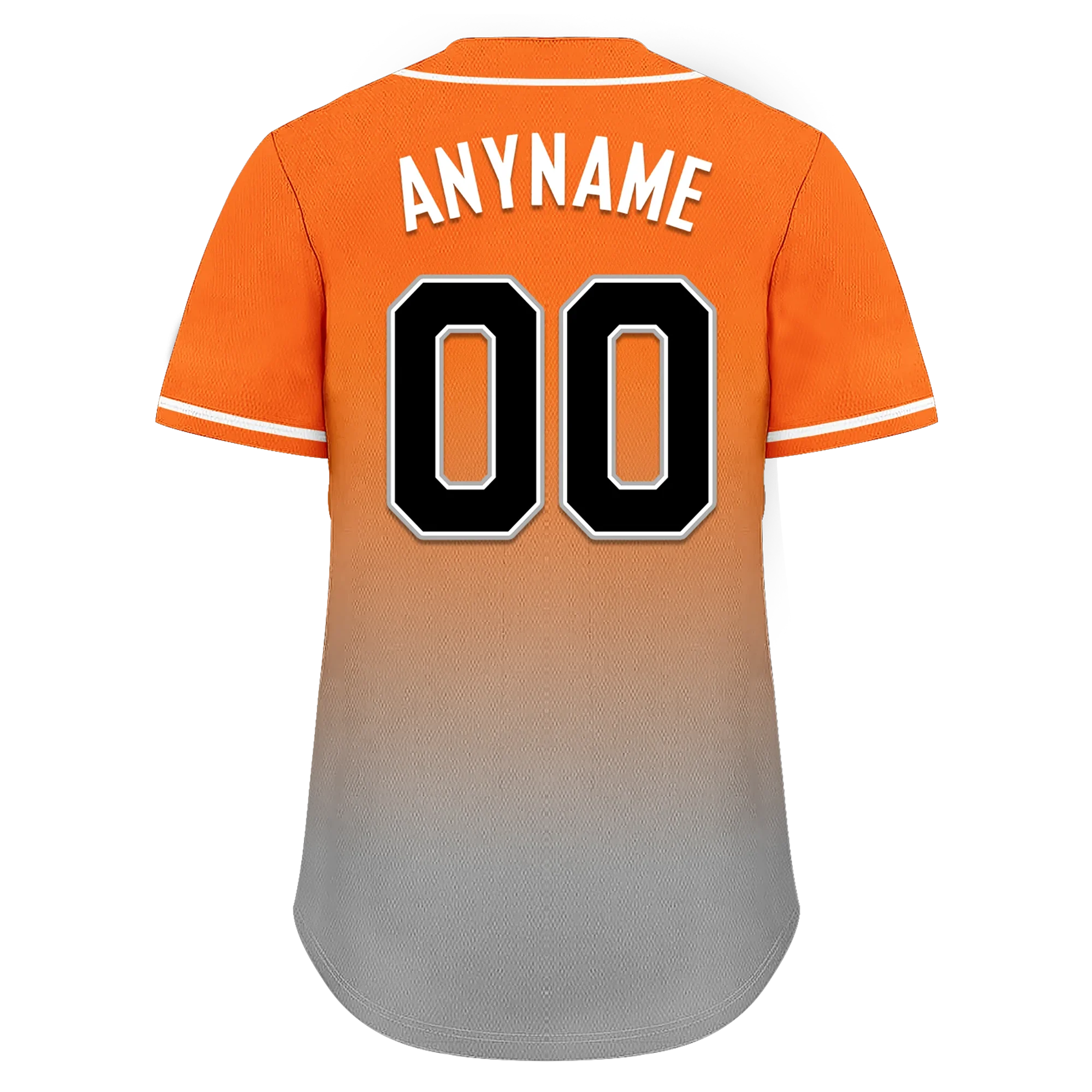 Custom Orange Grey Fade Fashion Personalized Authentic Baseball Jersey BSBJ01-D0a70ec - Coolcustomize