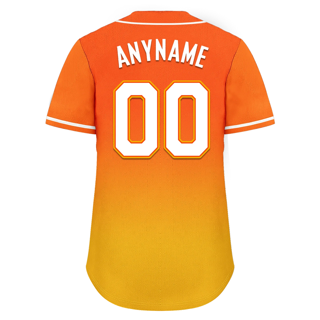Custom Yellow Orange Fade Fashion Personalized Authentic Baseball Jersey BSBJ01-D0a70c8 - Coolcustomize