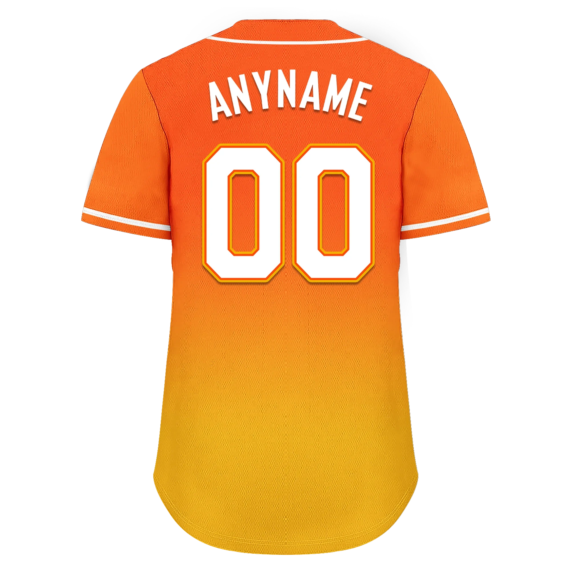 Custom Yellow Orange Fade Fashion Personalized Authentic Baseball Jersey BSBJ01-D0a70c8 - Coolcustomize